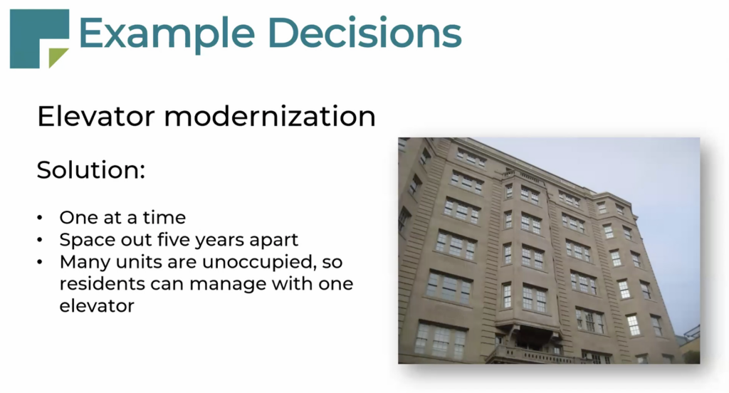 updating-elevator-at-hoa-property-and-budgeting-property-maintenance-association-reserves