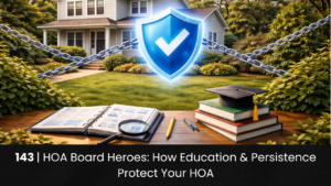 143 | HOA Board Heroes: How Education & Persistence Protect Your HOA hoa-podcast