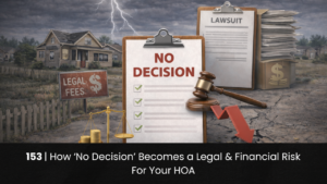 153 | How ‘No Decision’ Becomes a Legal & Financial Risk For Your HOA hoa-podcast