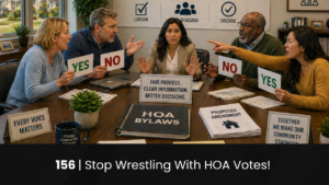 156 | Stop Wrestling With HOA Votes! hoa-podcast