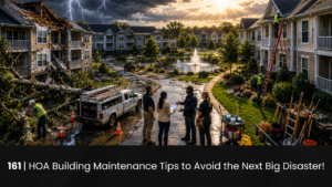 161 | HOA Building Maintenance Tips to Avoid the Next BIG Disaster! hoa-podcast