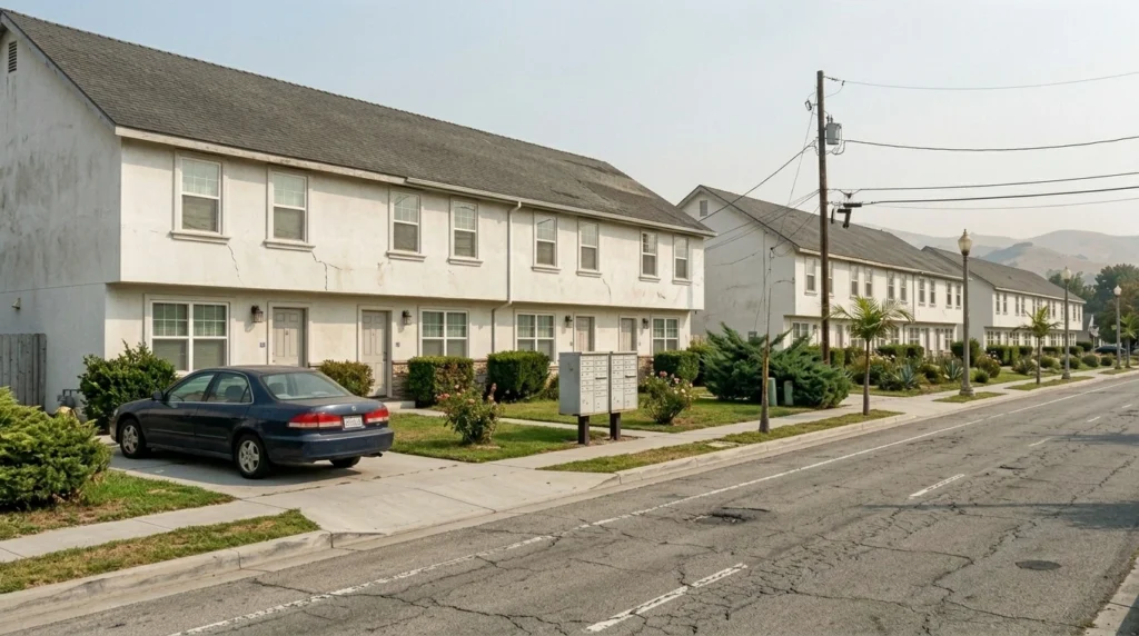 showing the difference between underfunded HOA reserves with low property values and well-funded HOA reserves