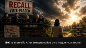 169 | Is there Life After Being Recalled by a Rogue HOA Board? hoa-podcast