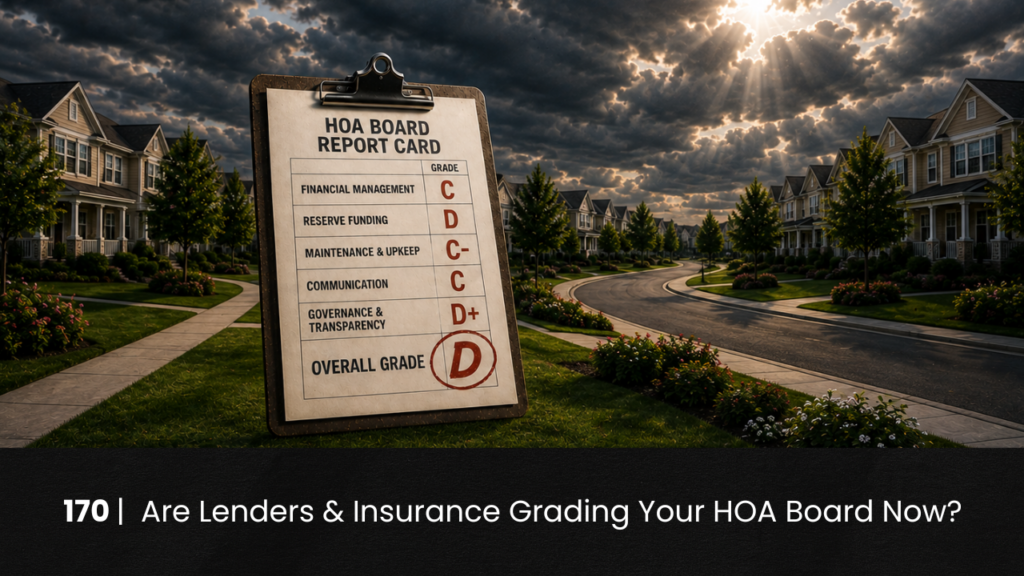 170| Are Lenders & Insurance Grading Your HOA Board Now? hoa-podcast