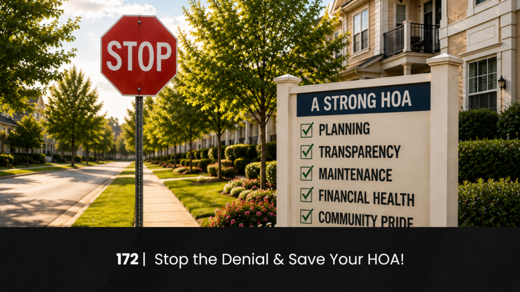 172 | Stop the Denial & Save Your HOA! hoa-podcast