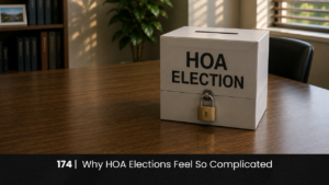 174 | Why HOA Elections Feel So Complicated hoa-podcast