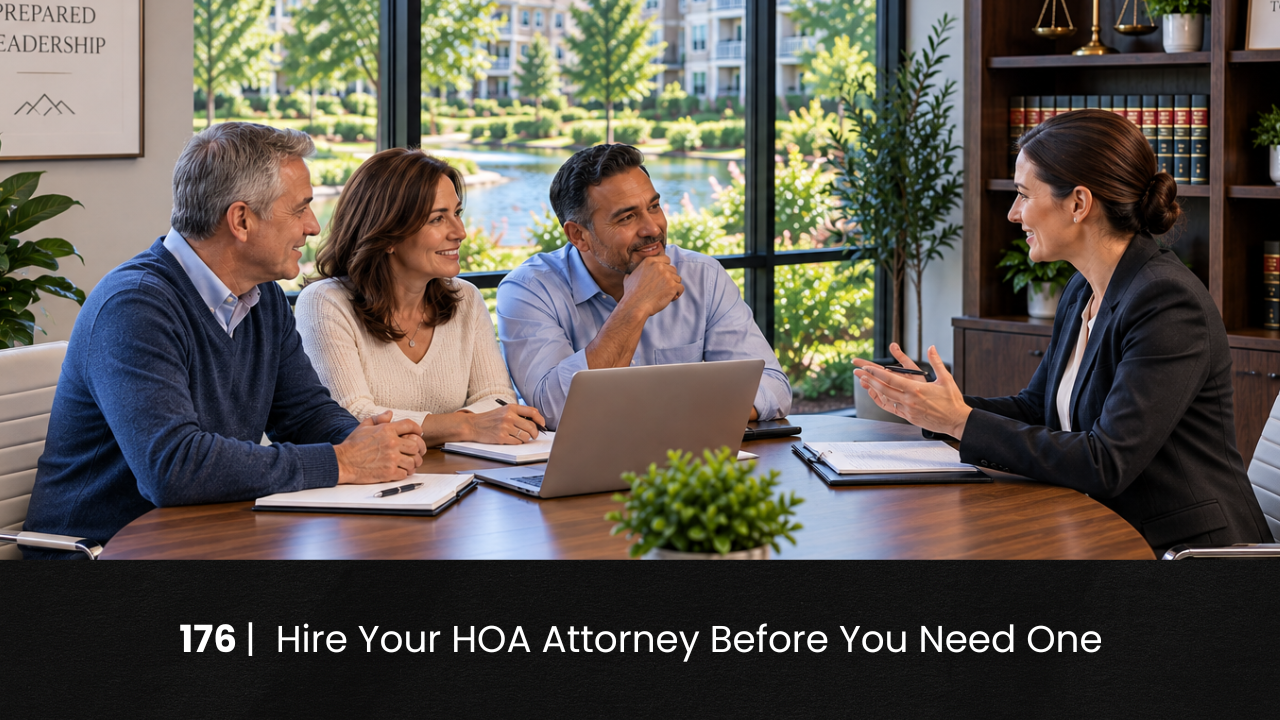 176 | Hire Your HOA Attorney Before You Need One hoa-podcast