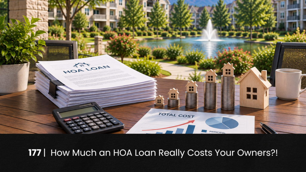 177 | How Much an HOA Loan Really Costs Your Owners?! hoa-podcast